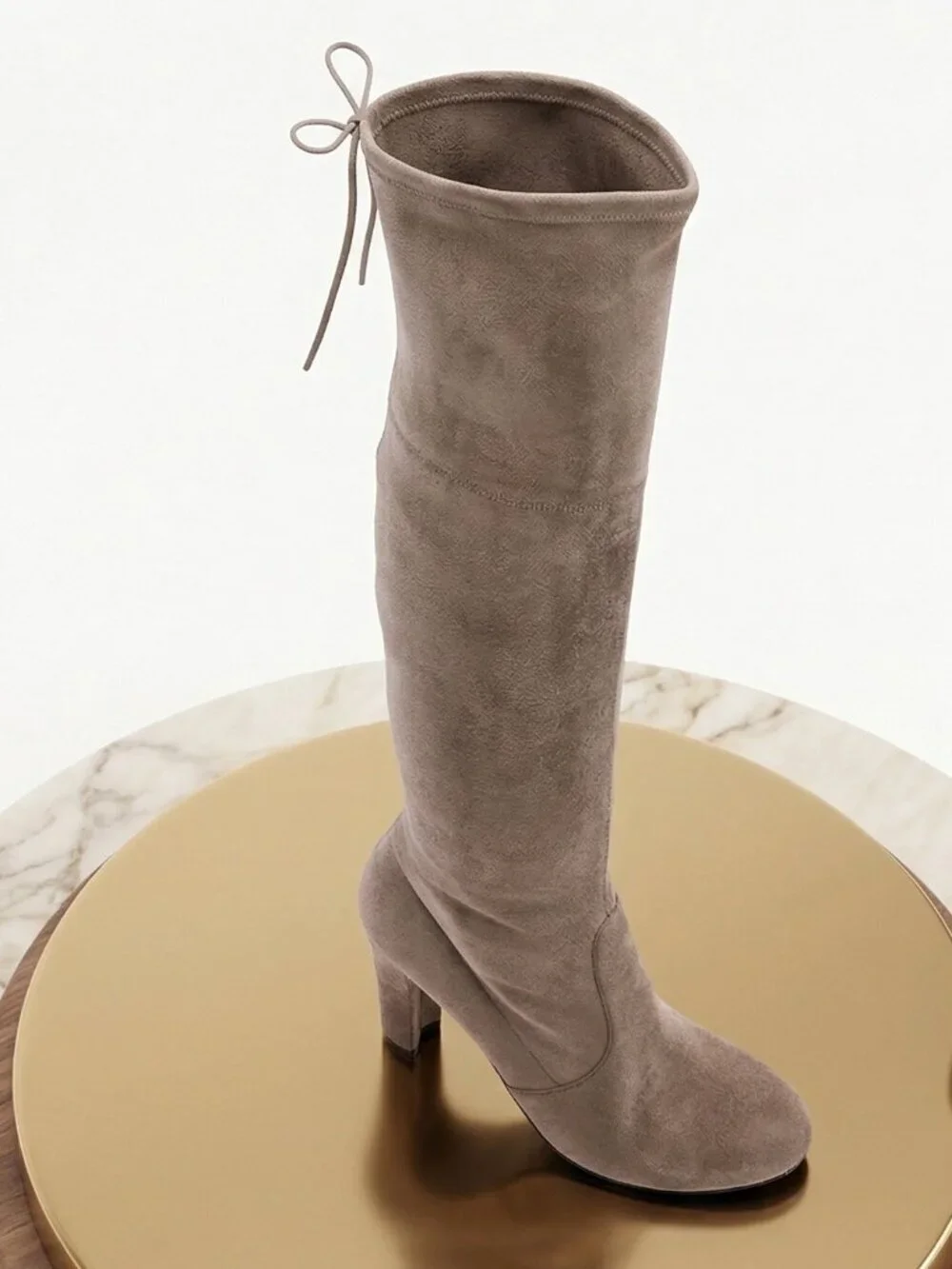 Steve Madden Over‑the‑Knee Boots Taupe Suede Size 8.5 NWT